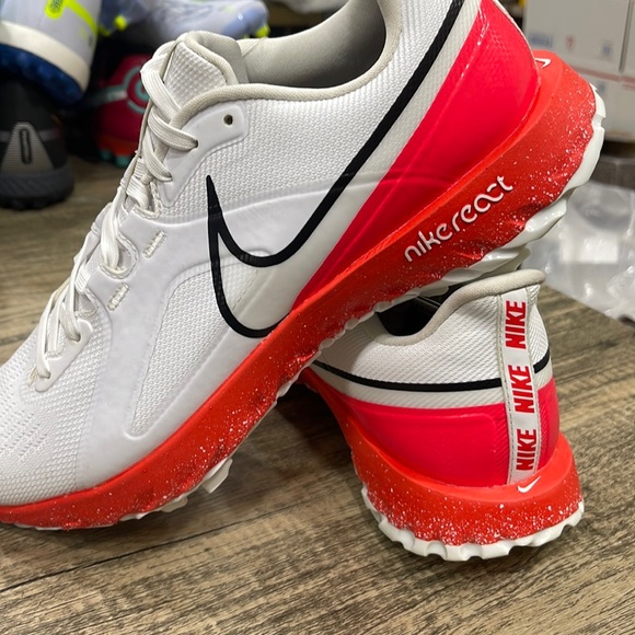 NEW Nike React Infinity Pro Golf Shoes White Infrared CT6621-106 MENS Size 11 - Picture 1 of 5
